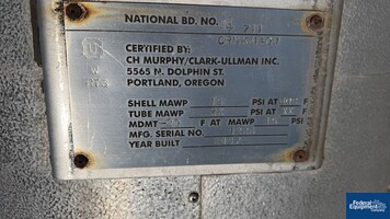 Image of 200 Gal CH Murphy / Clark-Ullman Inc Reciever Tank, C/S, 15# 02
