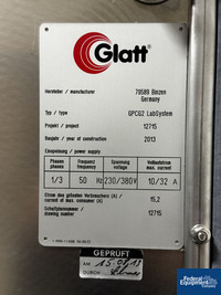 Image of Glatt GPCG 2 LabSystem Fluid Bed Dryer 16