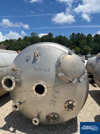 Image of 2,505 Gal Pagent Equipment Receiver Tank, 316L S/S, 15# 07