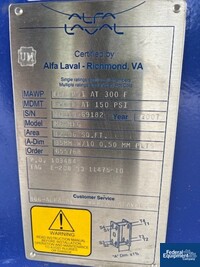 Image of 12 Sq Ft Alfa Laval Plate Heat Exchanger, S/S, 150# 02
