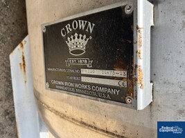 Image of 1,500 Gal Crown Iron Works Tank, S/S 02
