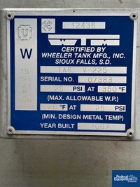 Image of 4,189 Gal Wheeler Tank MFG Receiver Tank, 304 S/S, 25# 02