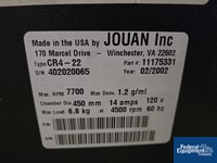 Image of Jouan Refrigerated Benchtop Centrifuge, Model CR 4 22 02