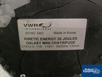 Image of (2) VWR Model C1413 Kinetic Energy 26 Joules Galaxy Mini Centrifuge 02