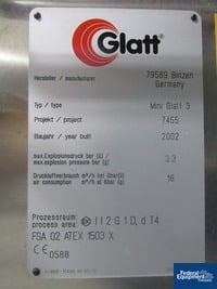 Image of Glatt Mini-Glatt 3 Fluid Bed Dryer _2
