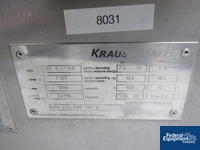 Image of .1 Cu Meter KraussMaffer Conical Vacuum Dryer, 316L S/S 15