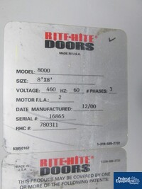 Image of RITE-HITE PROTECDOR POWER DOOR, MODEL 8000 09