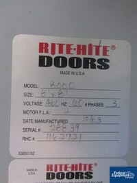 Image of RITE-HITE PROTECDOR POWER DOOR, MODEL 8000 07