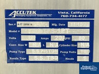 Image of Accutek Tube Filler, Model TFS-1PT 03