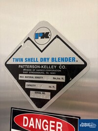 Image of 30 Cu Ft Patterson-Kelly Twin Shell CrossFlow V Blender, S/S 02