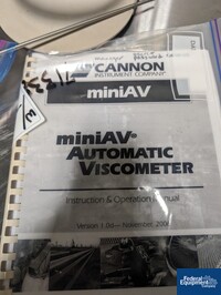 Image of Cannon Viscometer, Model MiniAV 15