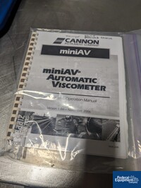 Image of Cannon Viscometer, Model MiniAV 18