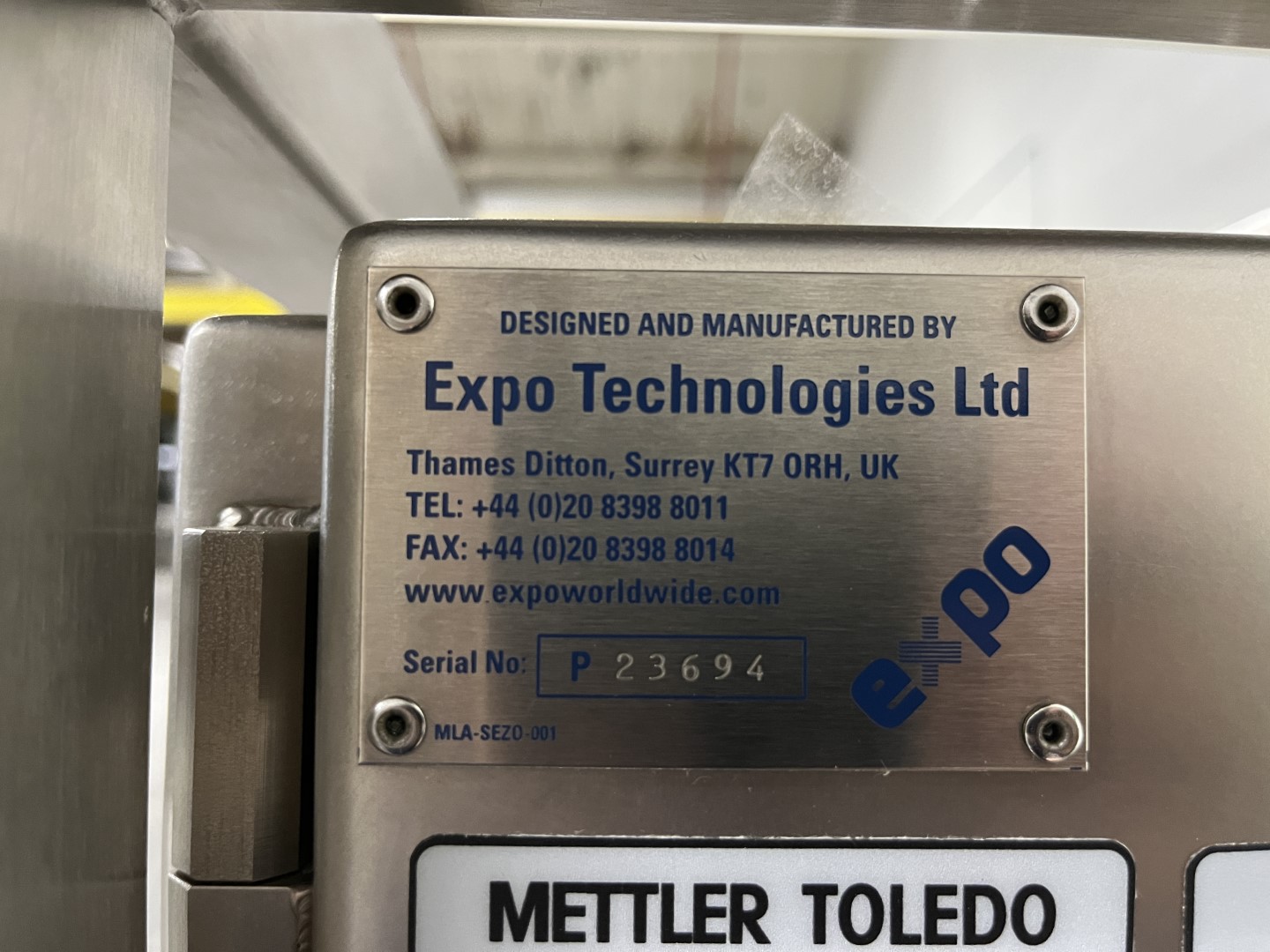 Mettler Toledo In-Line Granual Size Analyzer, Model FBRM C35 EX