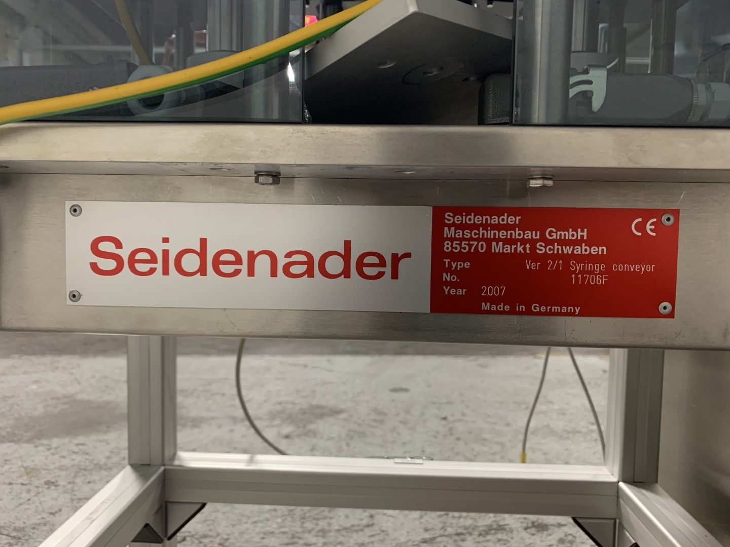 Seidenader Syringe Inspection Station, Type V90-AVSB/60-LR