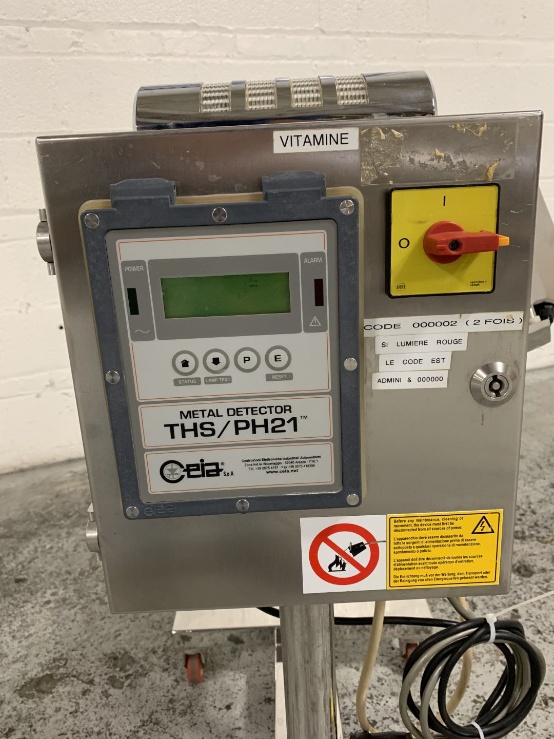 Ceia Metal Detector, Model THS/PH21