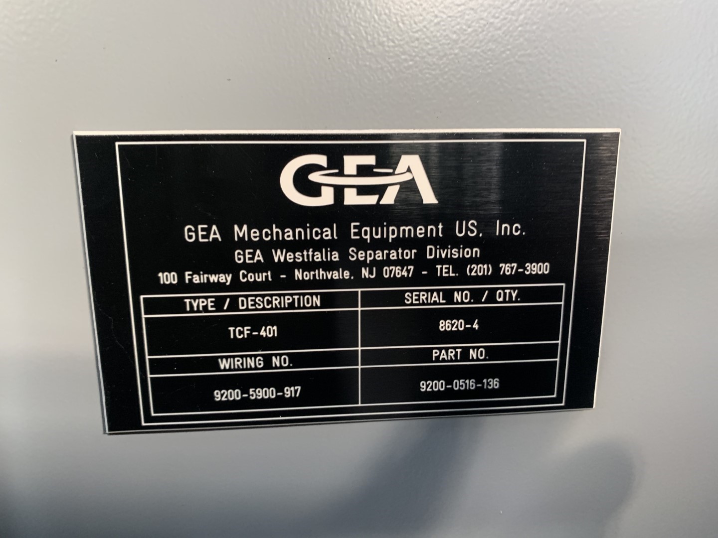 GEA Westfalia CF4000 Decanter Centrifuge, S/S, 2,600 RPM