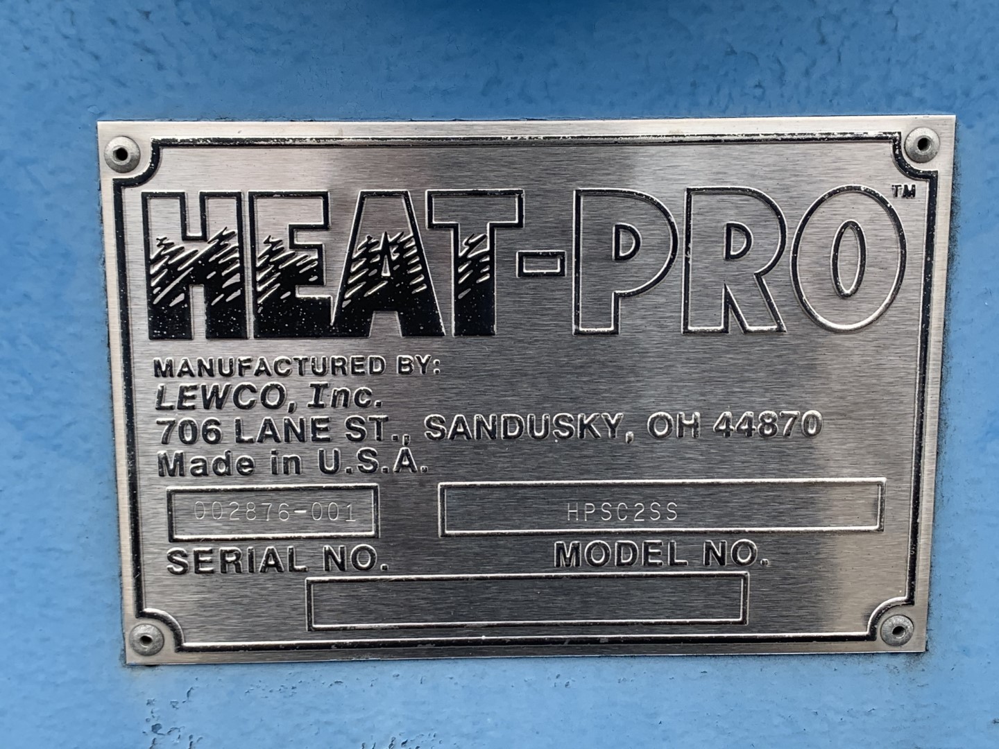 HeatPro Drum Heater, Model HPSC2SS
