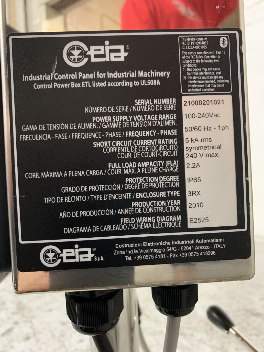 CEIA Metal Detector, Model THS/PH21N