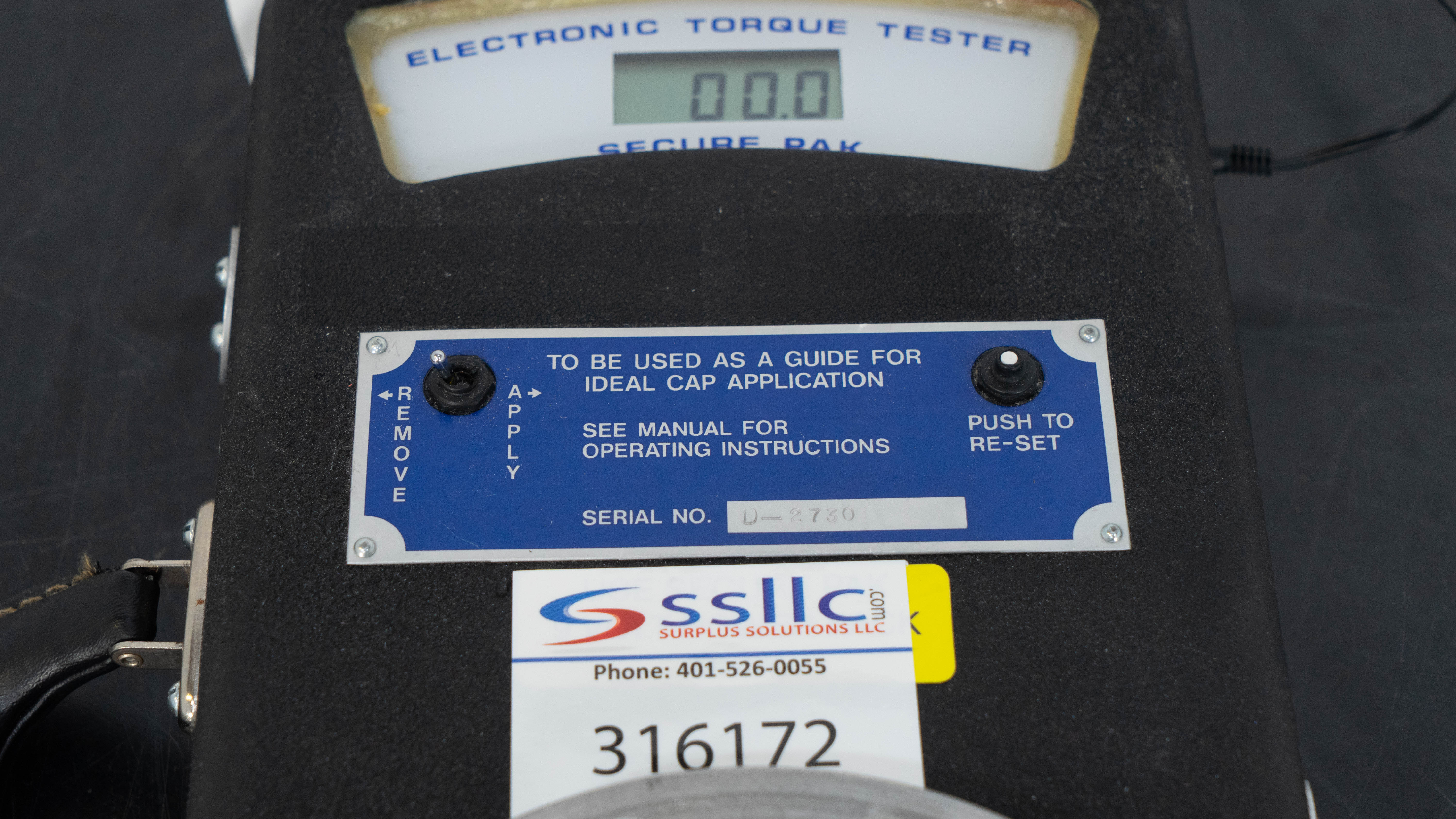 Secure Pak Electronic Torque Tester