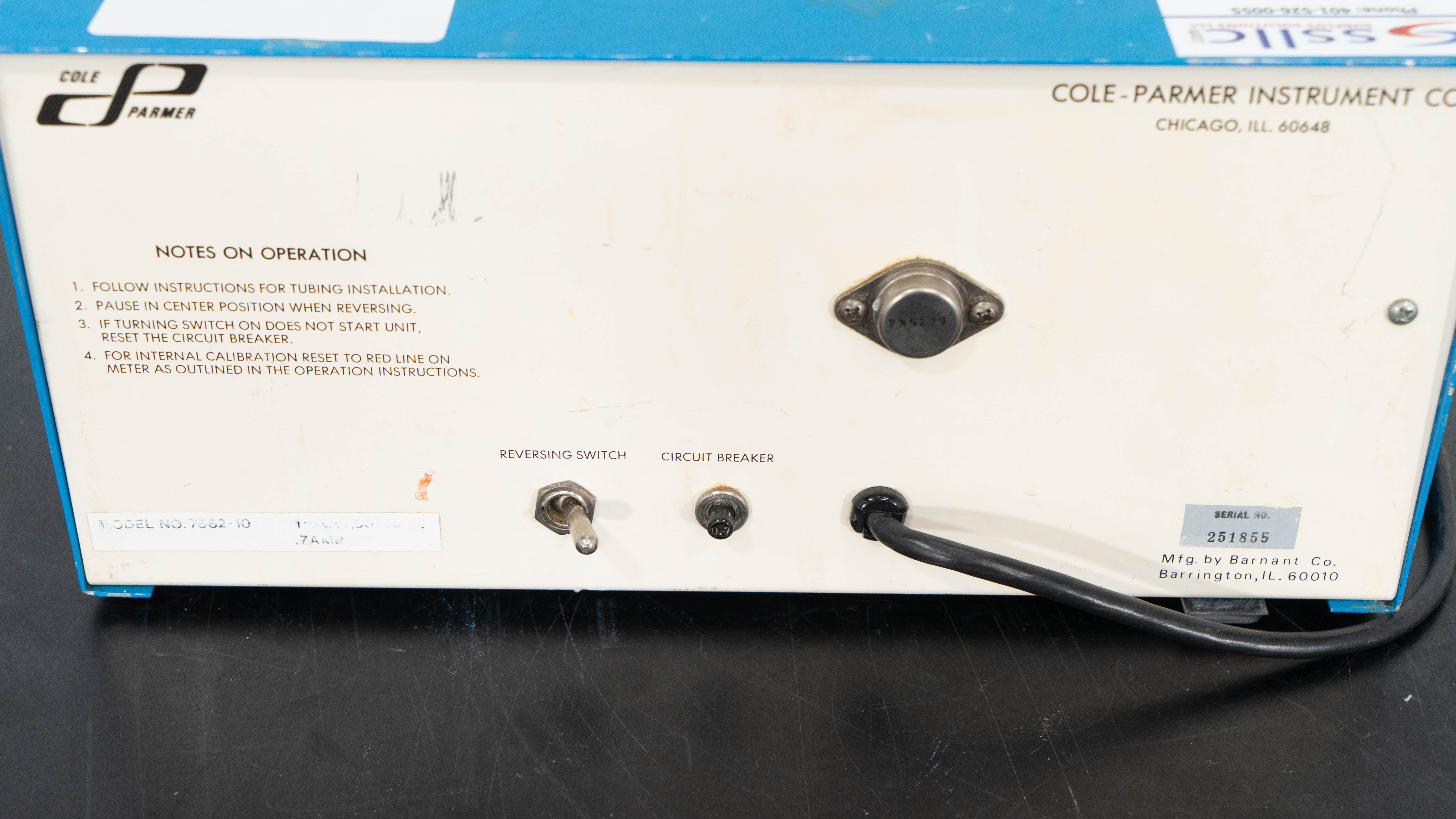 Cole-Parmer Peristaltic Pump, Model 7595-10