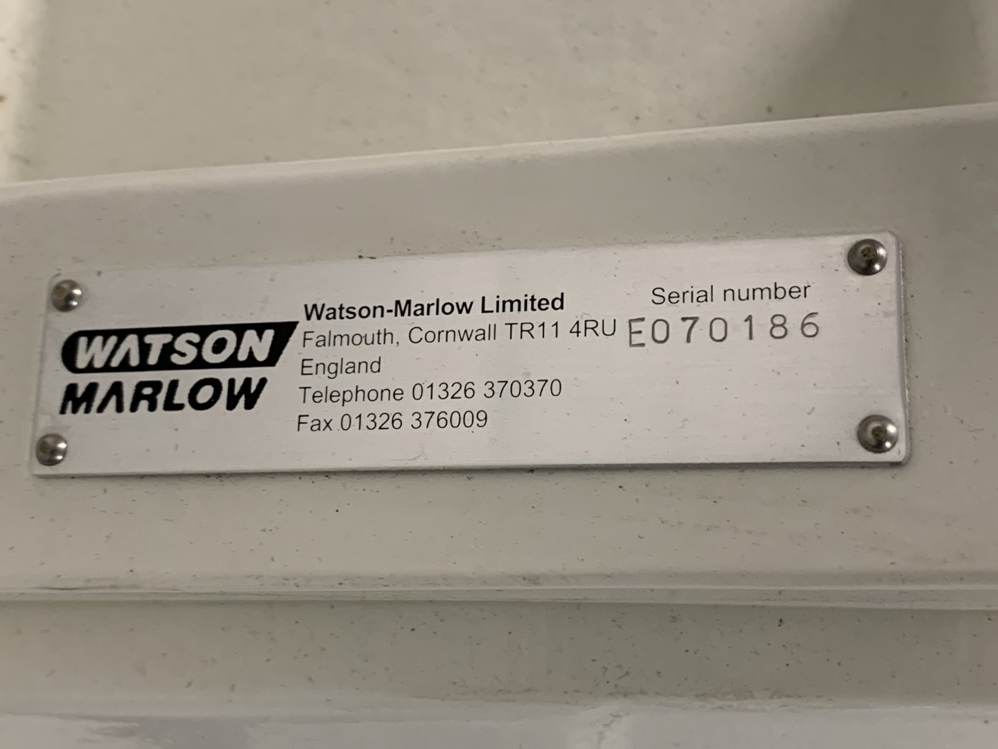 Watson Marlow Hygienic Pump, Model 840RG, 3 HP