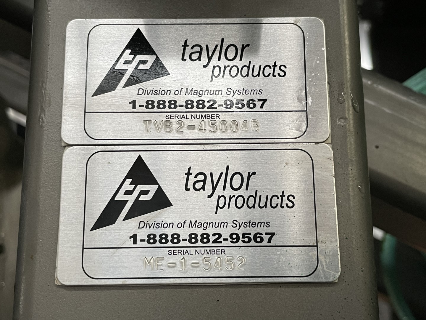 Taylor Products Drum Filling Station, Model TEVB-2