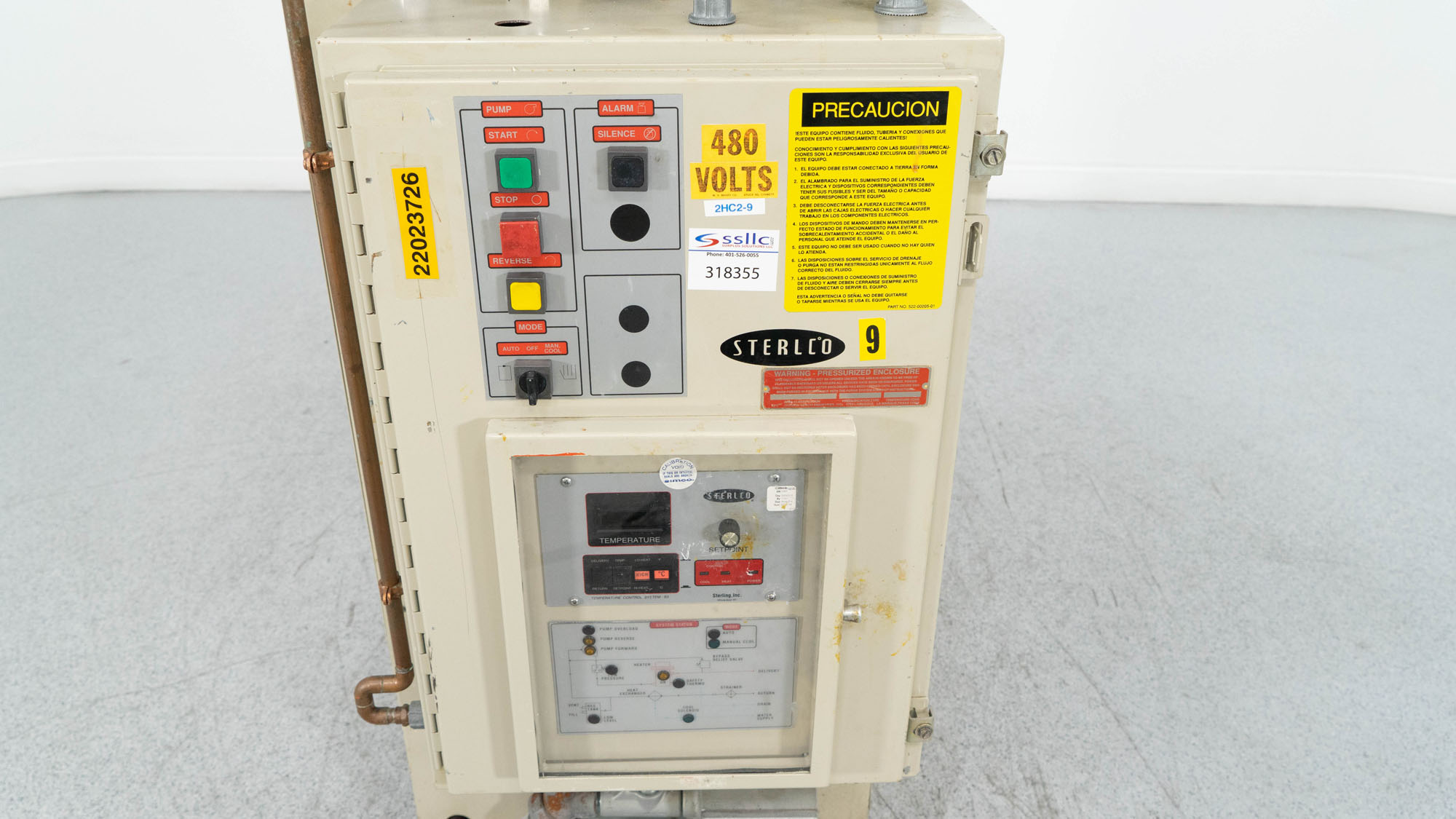 18 KW Sterlco Temperature Control Unit, Model S9016-J1