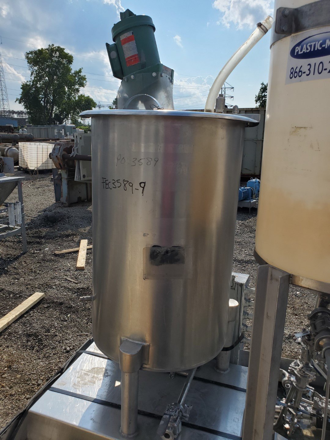 60 Gal Stainless Steel Mix Tank, .43 HP