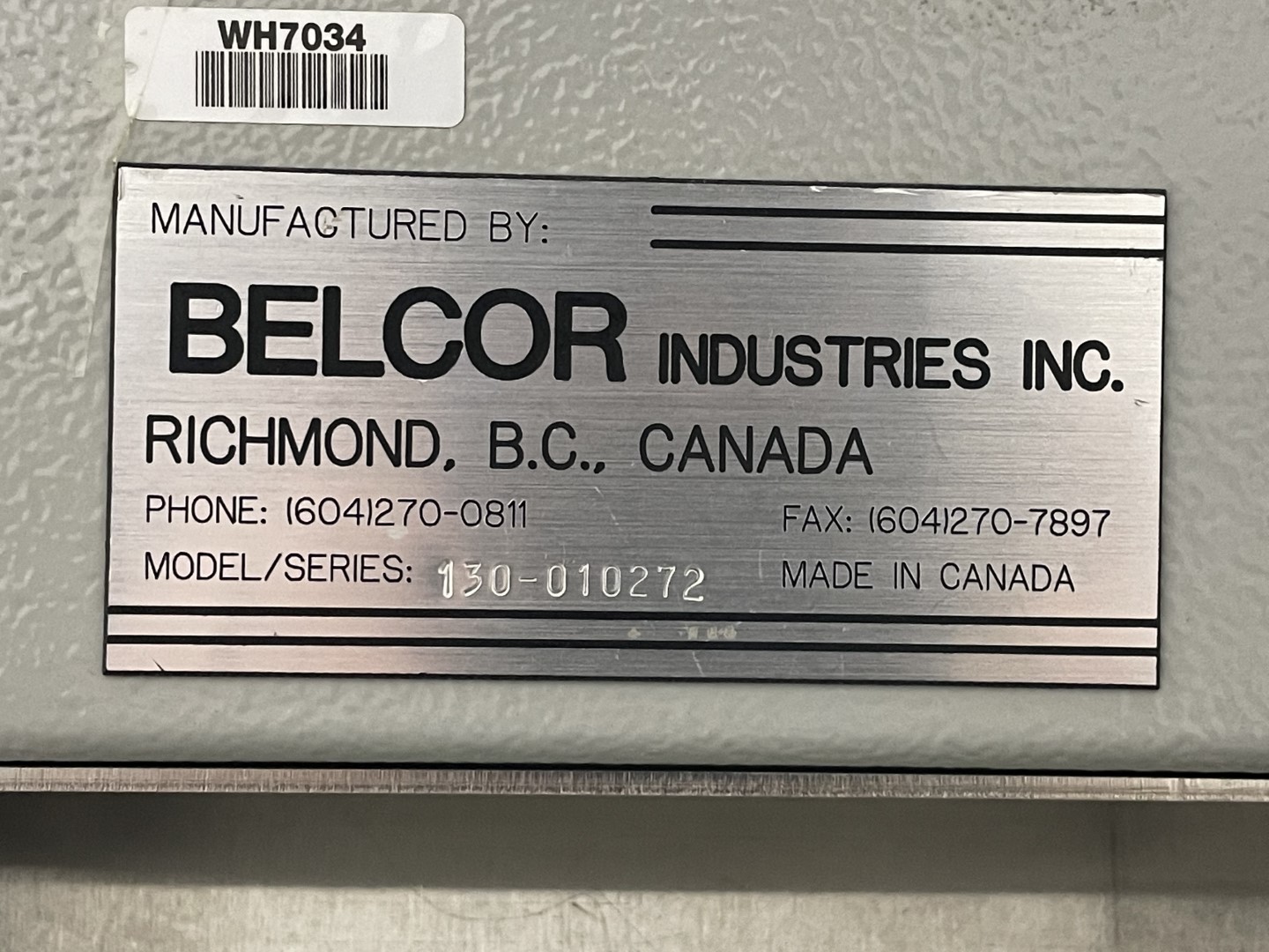 Belcor Case Sealer, model 130