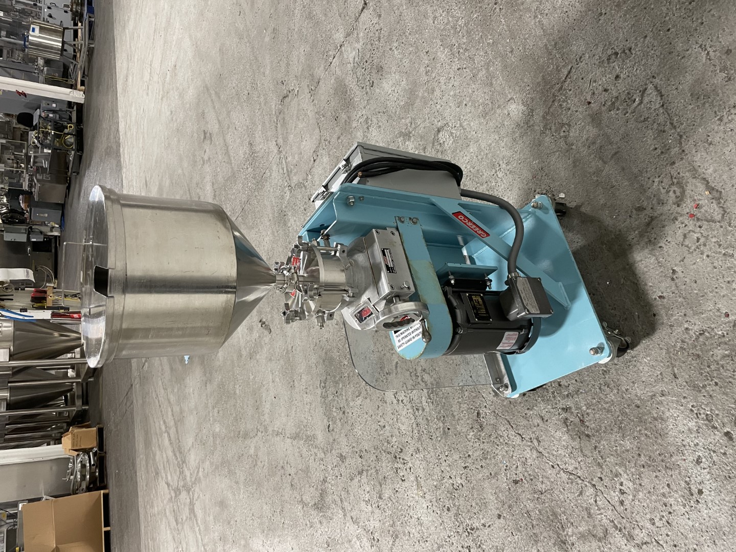 Greerco Colloid Mill, model W250V, S/S