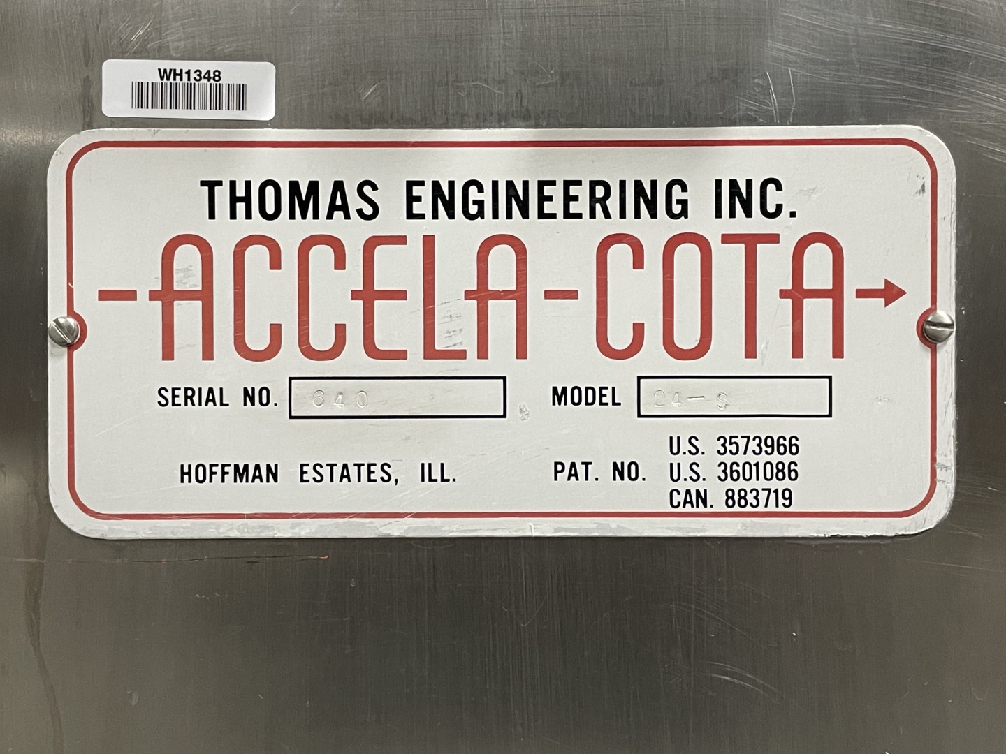 24" Thomas Accela-Cota 24S Coating Pan