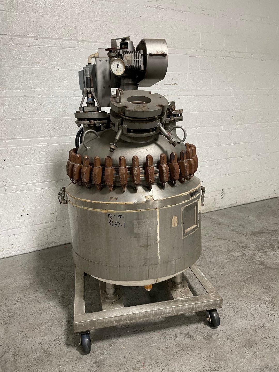 75 Gal Pfaudler Glass-Lined Reactor, 100/95