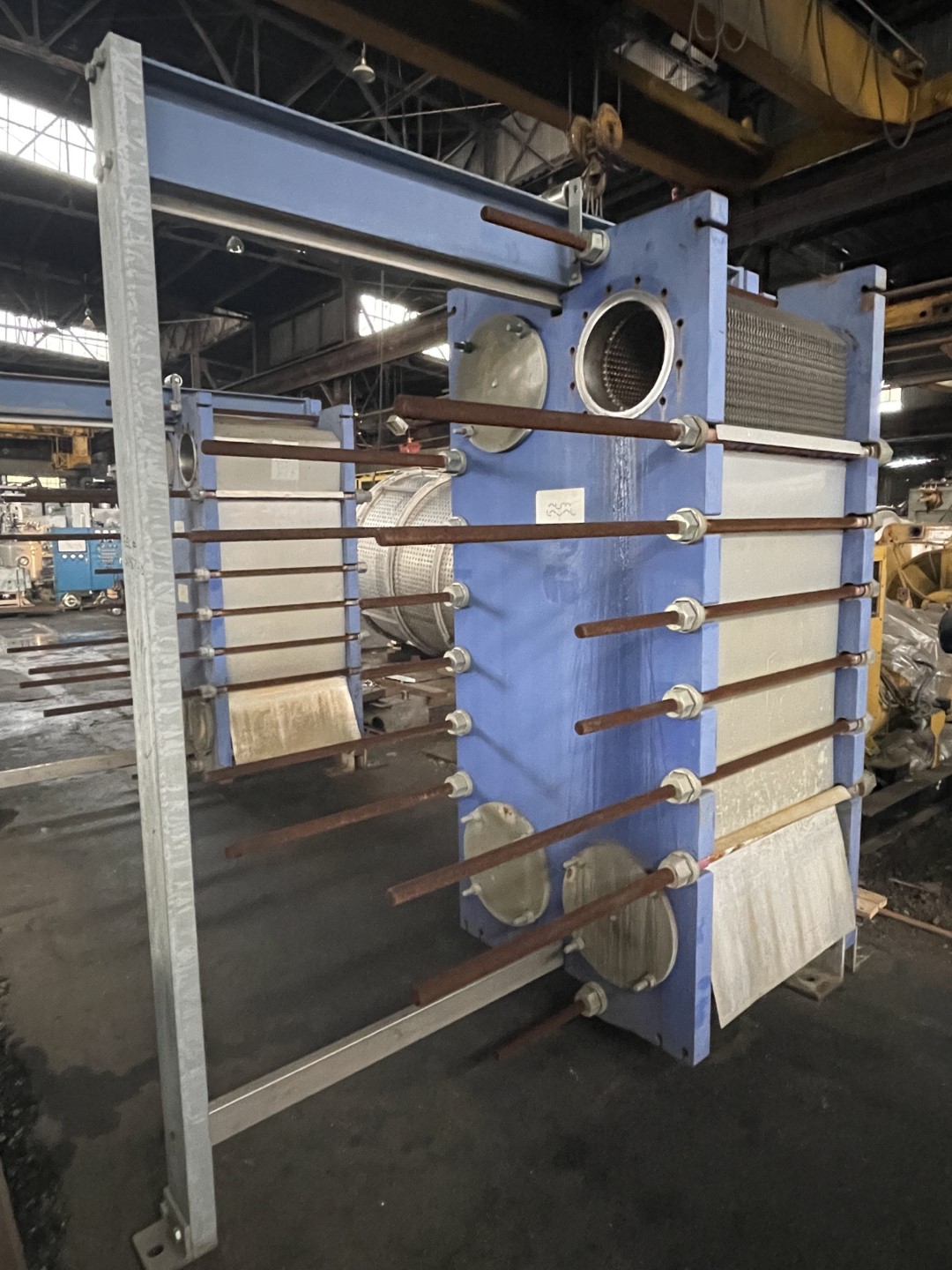1,631 Sq Ft Alfa Laval Plate Heat Exchanger, S/S