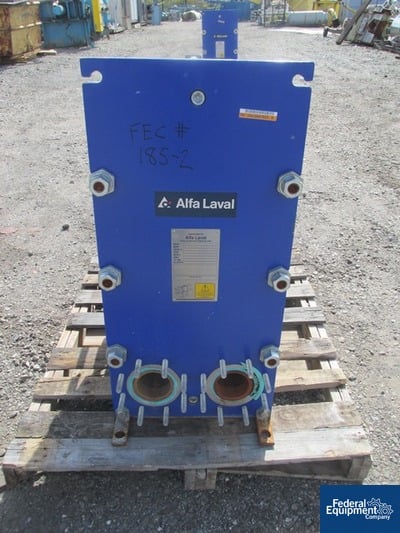 Image of 441.59 Sq Ft Alfa Laval Plate Exchanger, S/S, 150#