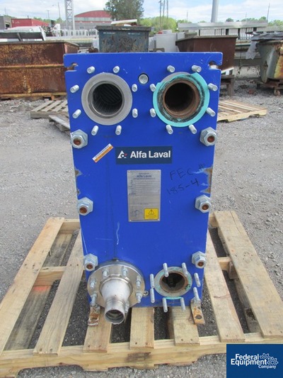 Image of 98.13 Sq Ft Alfa laval Plate Heat Exchanger, S/S, 150#