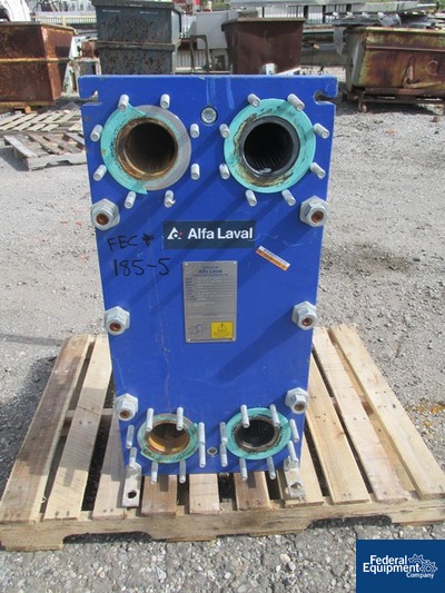 Image of 75.75 Sq Ft Alfa Laval Plate Exchanger, S/S, 150#