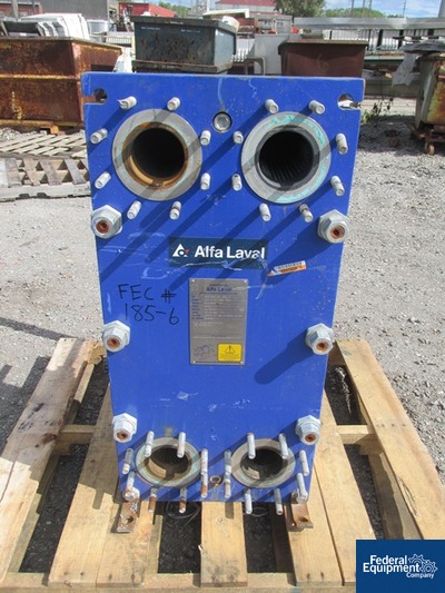 Image of 75.75 Sq Ft Alfa Laval Plate Exchanger, S/S, 150#