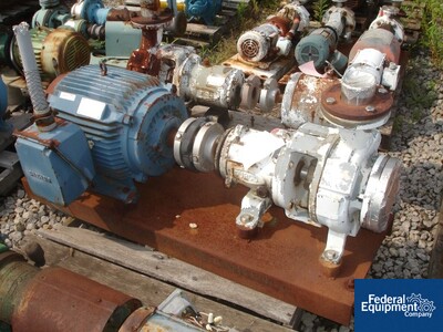 Image of 4" X 3" X 8" DURCO CENTRIFUGAL PUMP 50 HP
