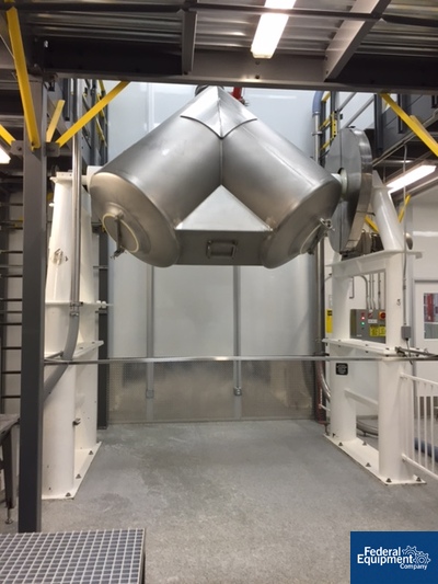 75 Cu Ft P-K Twin Shell Blender, 304 S/S, 60# Density