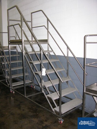 Image of 33"W X 66"H PORTABLE STAIRS, S/S
