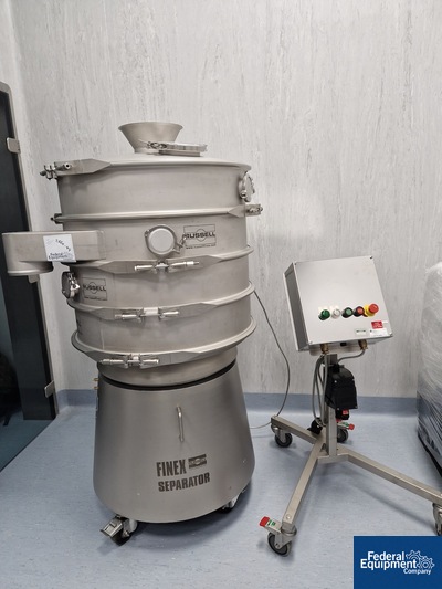30" Russell Finex Sieve, 3 Deck, S/S, Model 30530
