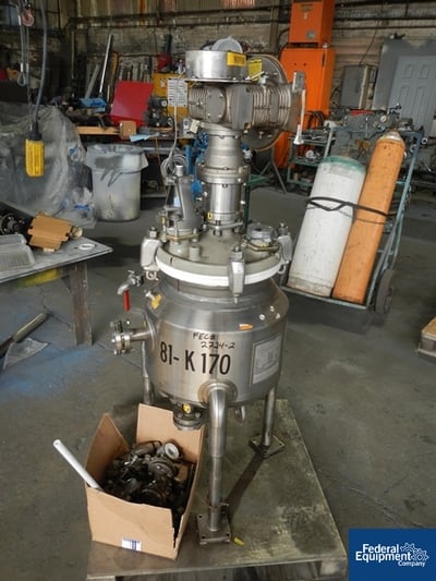 Image of 10 Gal Pfaudler Glass Lined Reactor, 150/120#