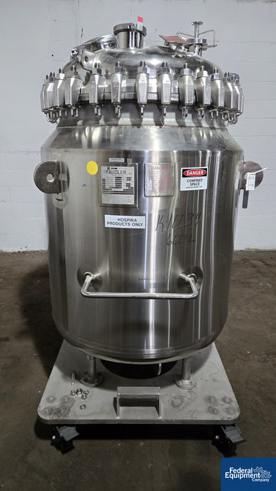 600 Liter Pfaudler Glass Lined Receiver Tank, 50#