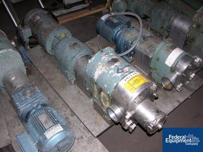 Image of 3" TRICLOVER ROTARY LOBE PUMP, S/S, 5 HP