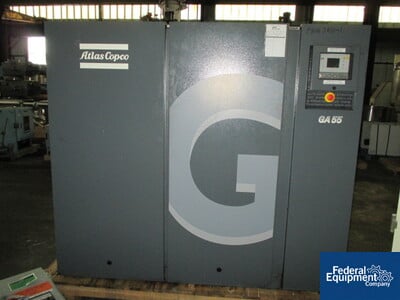 Image of 75 HP Atlas Copco Air Compressor, GA55