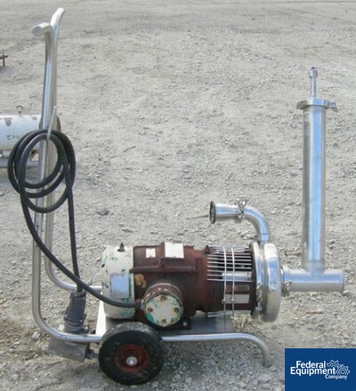 Image of 3" X 2" X 8" TRI CLOVER CENTRIFUGAL PUMP, 316 S/S, 5 HP