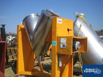 Image of 20 CU FT SIGMA MFG TWIN SHELL BLENDER, S/S, 2 HP