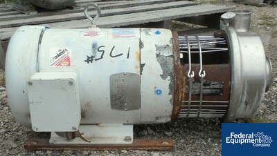 Image of 3" X 2" TRI CLOVER CENTRIFUGAL PUMP, 316 S/S, 7.5 HP