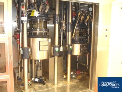 100 Liter R & M Italia Glass Lined Reactor Set