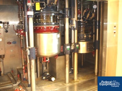 160 Liter R & M Italia Glass Lined Reactor Set
